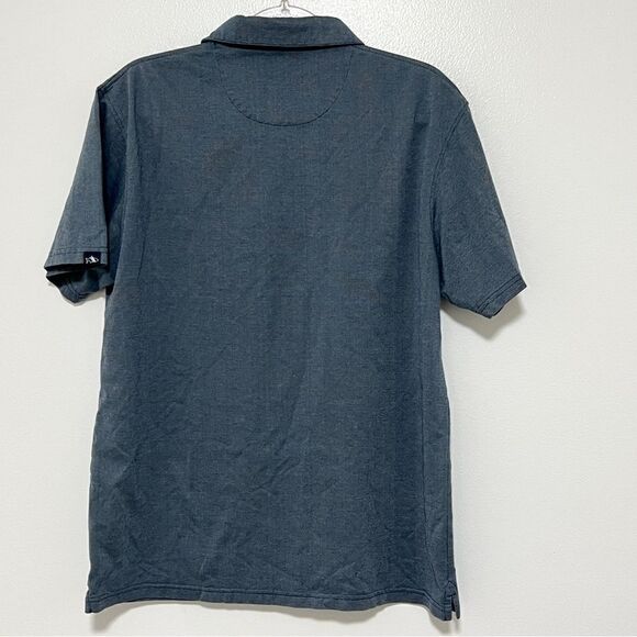 Men’s Fish Hippie Navy Micro Dot Polo Large Like New - Picture 3 of 5